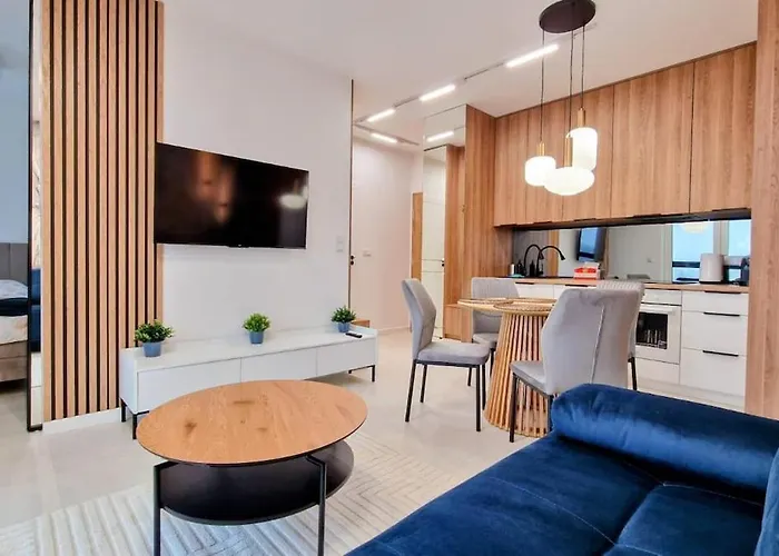 Апартаменти Luxury In 15 Tobaco Park&atlas Arena Лодзь